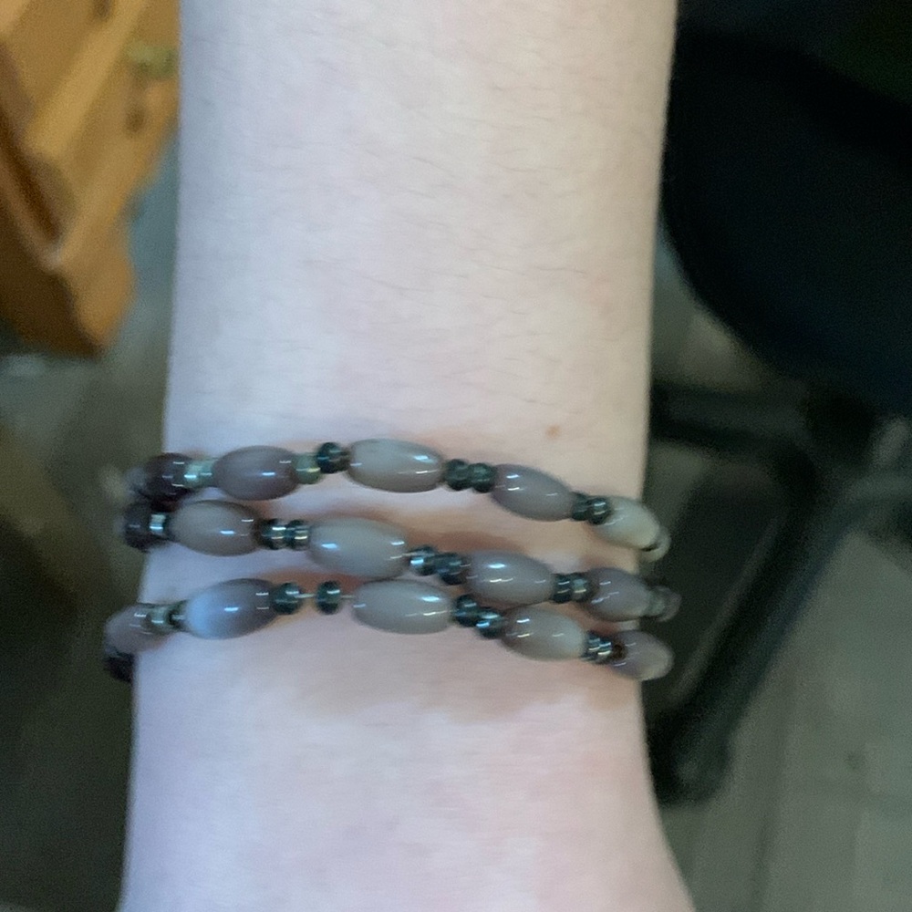 Purple wraparound bracelet